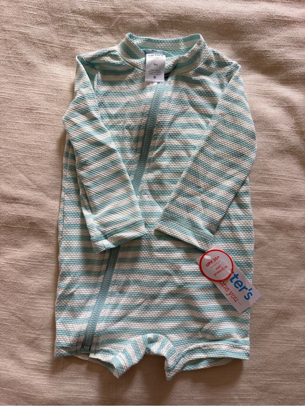 Carter's Striped Bathing Suit UPF 35+ NWT